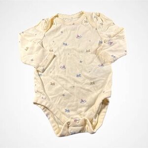 4/$20 Disney Baby Gap Yellow Long Sleeve Onesie